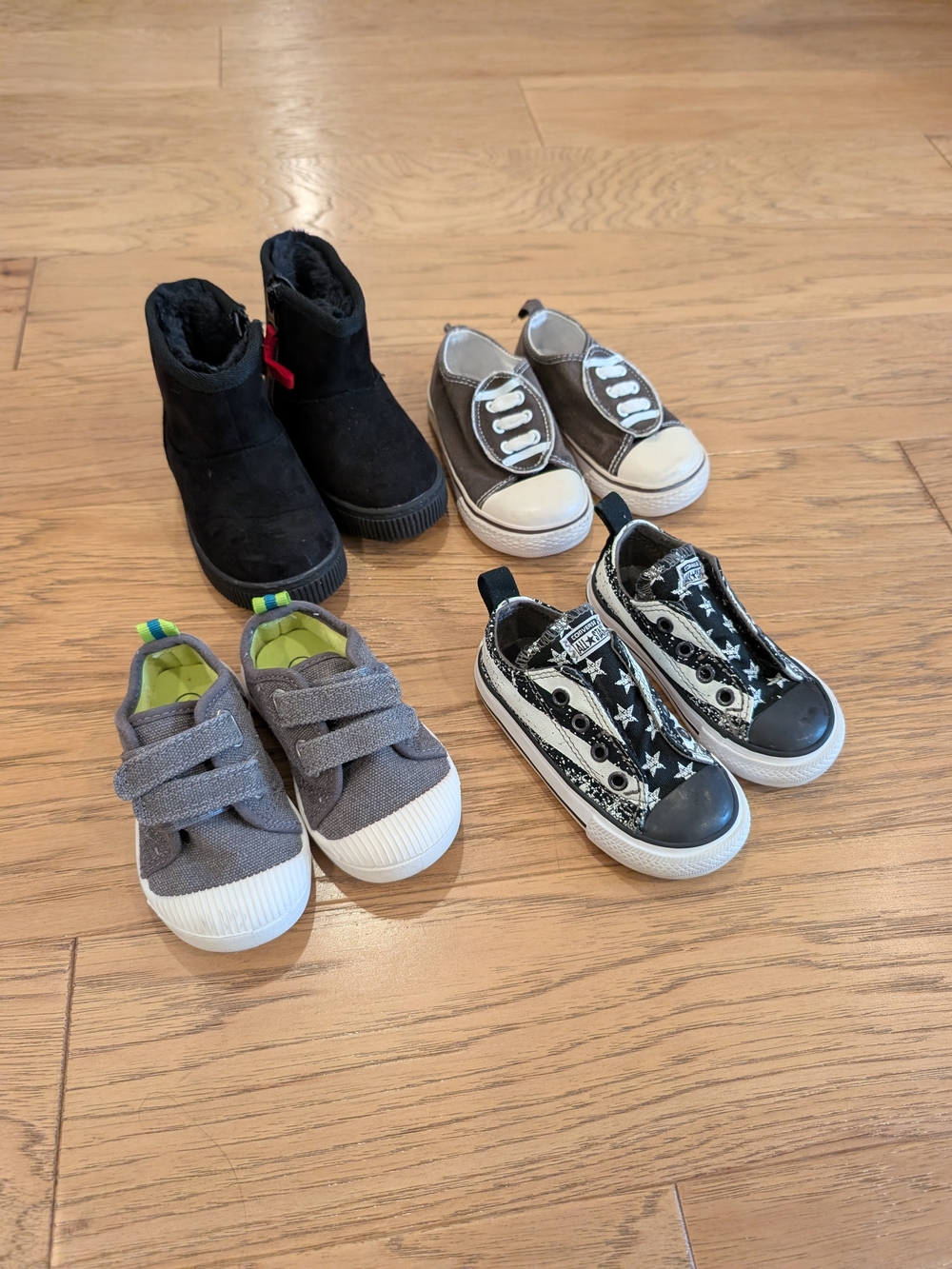 Boys Shoes Bundle Converse Boots Sneakers Size 6